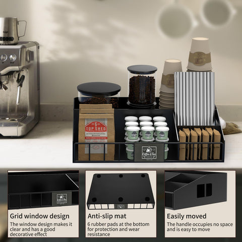 LWSFF compact storage for sugar, creamers, and tea accessories.