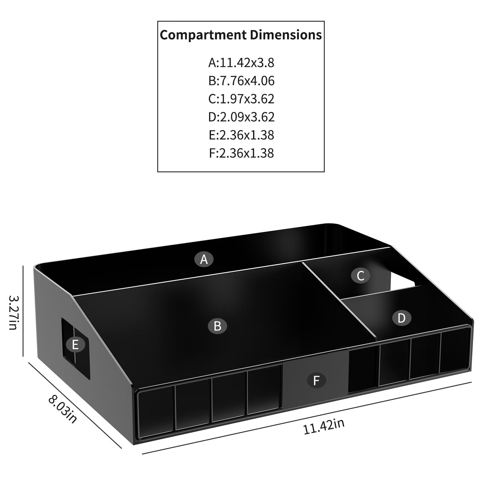 LWSFF organizer features unique handles for easy movement without installation.