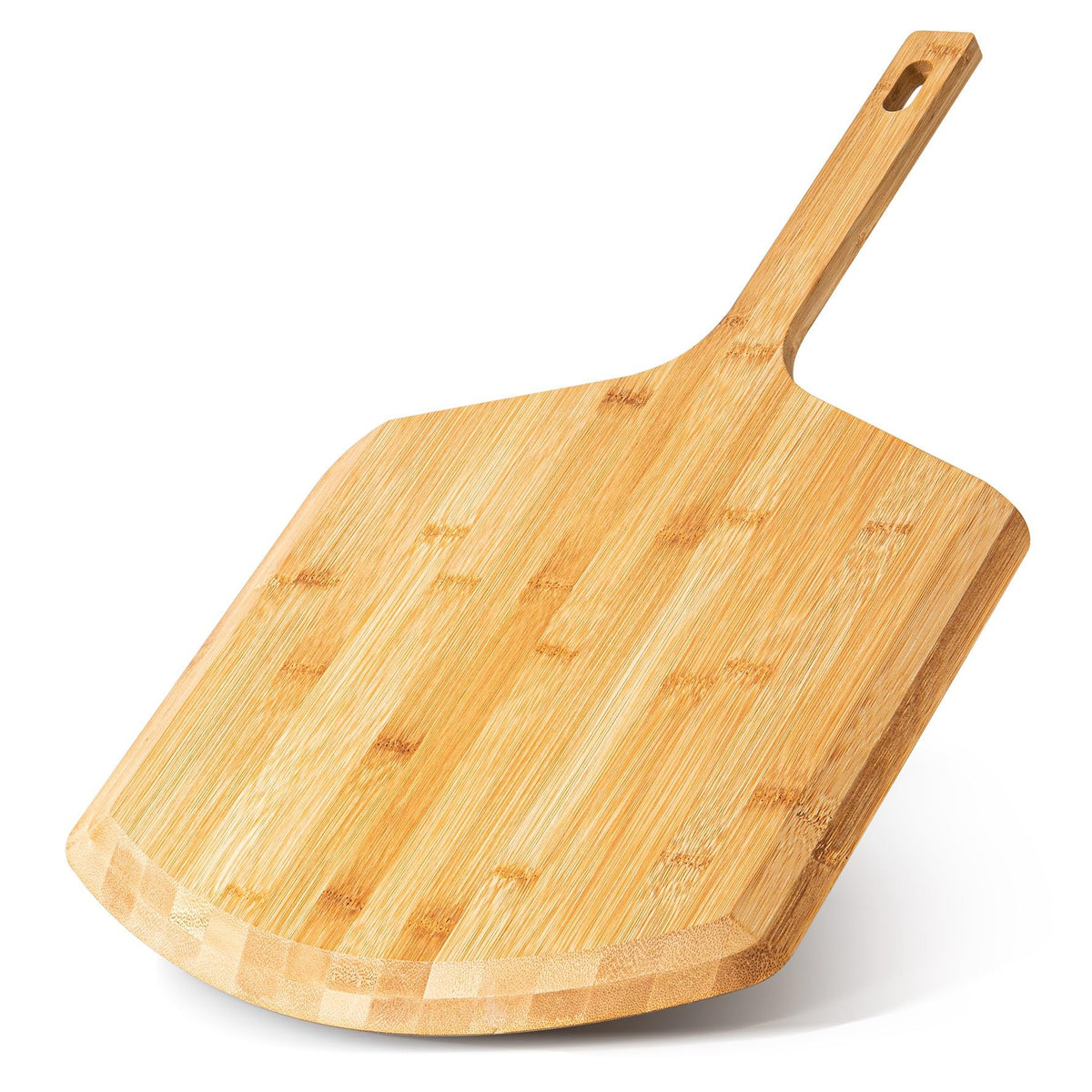 LX LERMX bamboo pizza peel with smooth surface for easy dough transfer