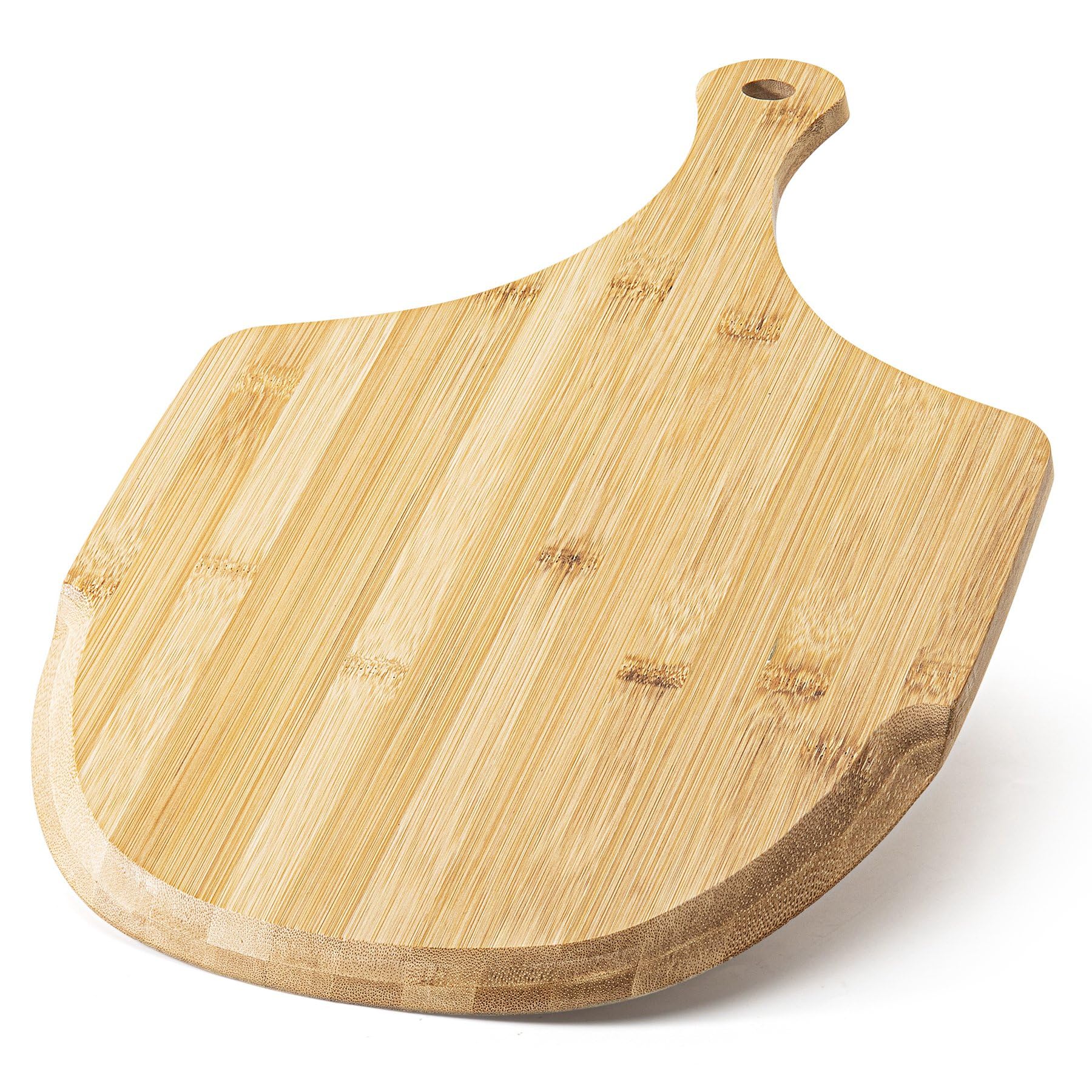 LX LERMX pizza peel bamboo paddle for easy oven transfers.