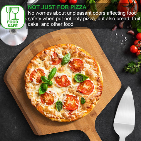 LX LERMX pizza peel showing beveled edge for crust slides