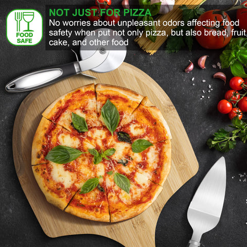 LX LERMX pizza peel smooth texture helps prevent sticking.