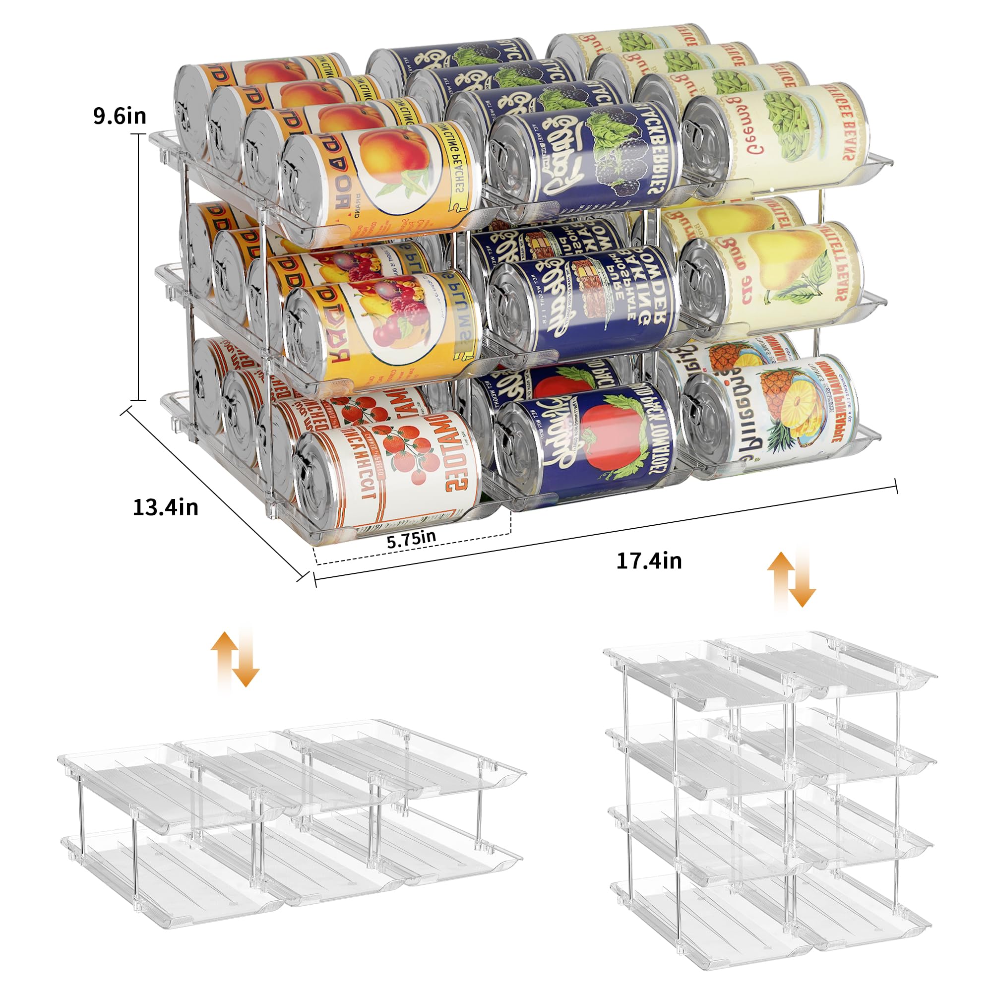 LXLXXL stackable trays maximize pantry space