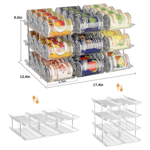 LXLXXL stackable trays maximize pantry space