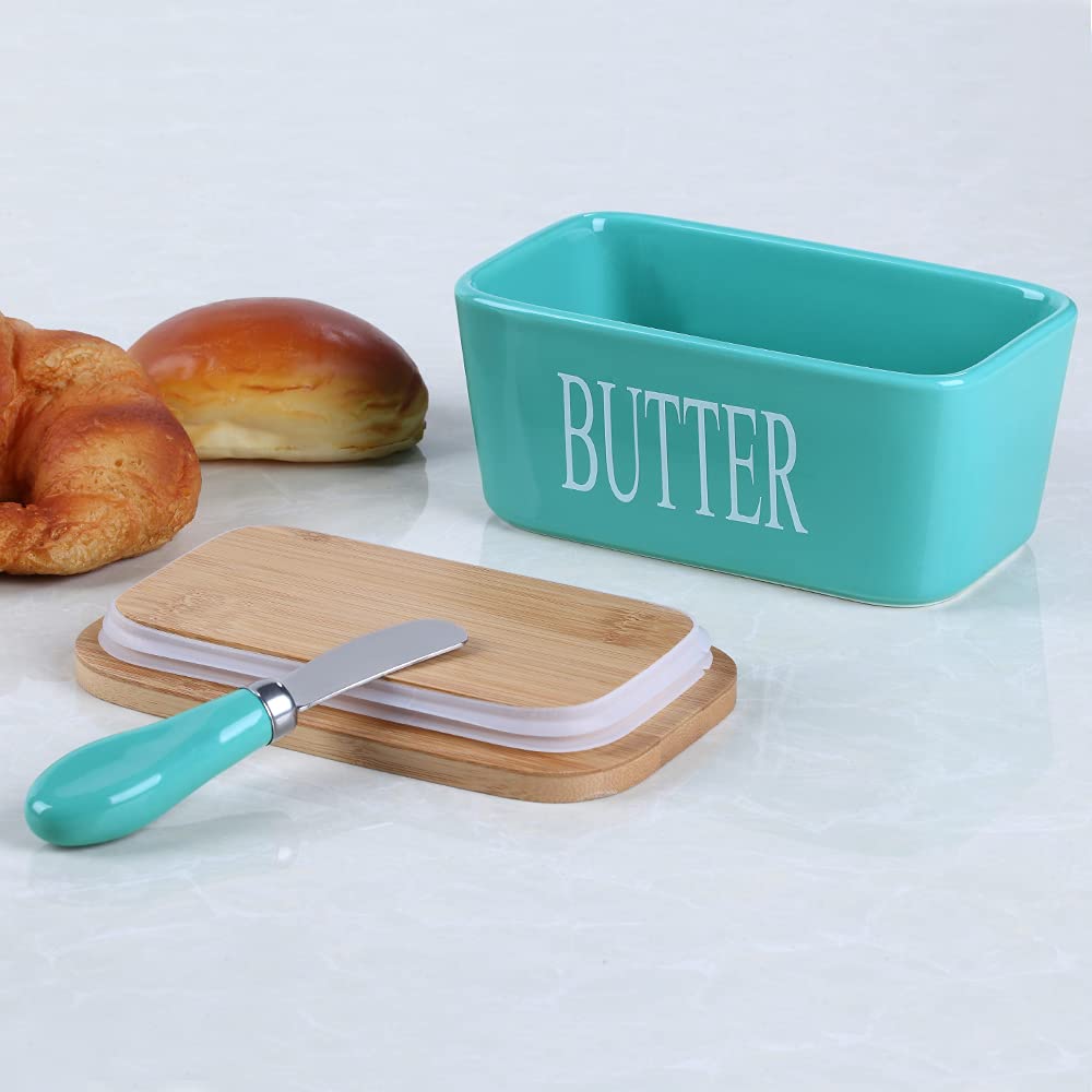 Lxmons butter dish with removable seal makes cleaning simple.