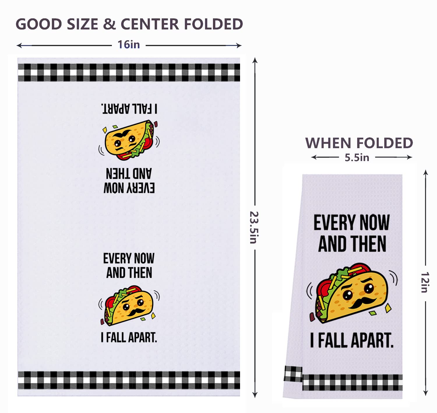 LXOMILL absorbent microfiber waffle weave closeup highlights durable, lint-free material.