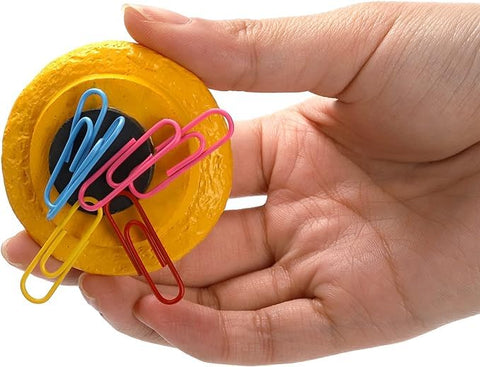 Lyellfe 12-pack fridge magnets 3D food pieces add color while organizing calendars and reminders