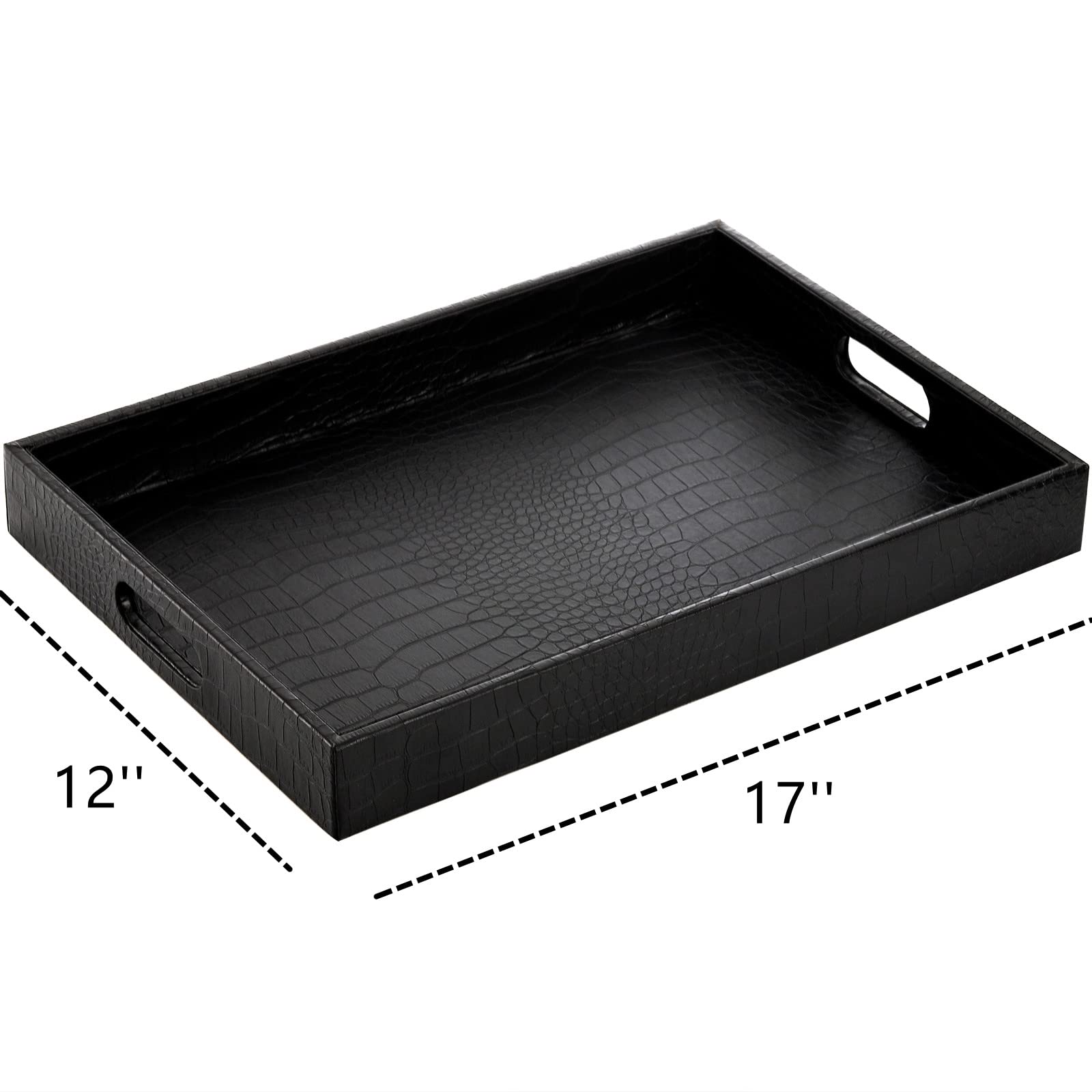 Lyellfe alligator faux leather texture adds upscale styling to any room.