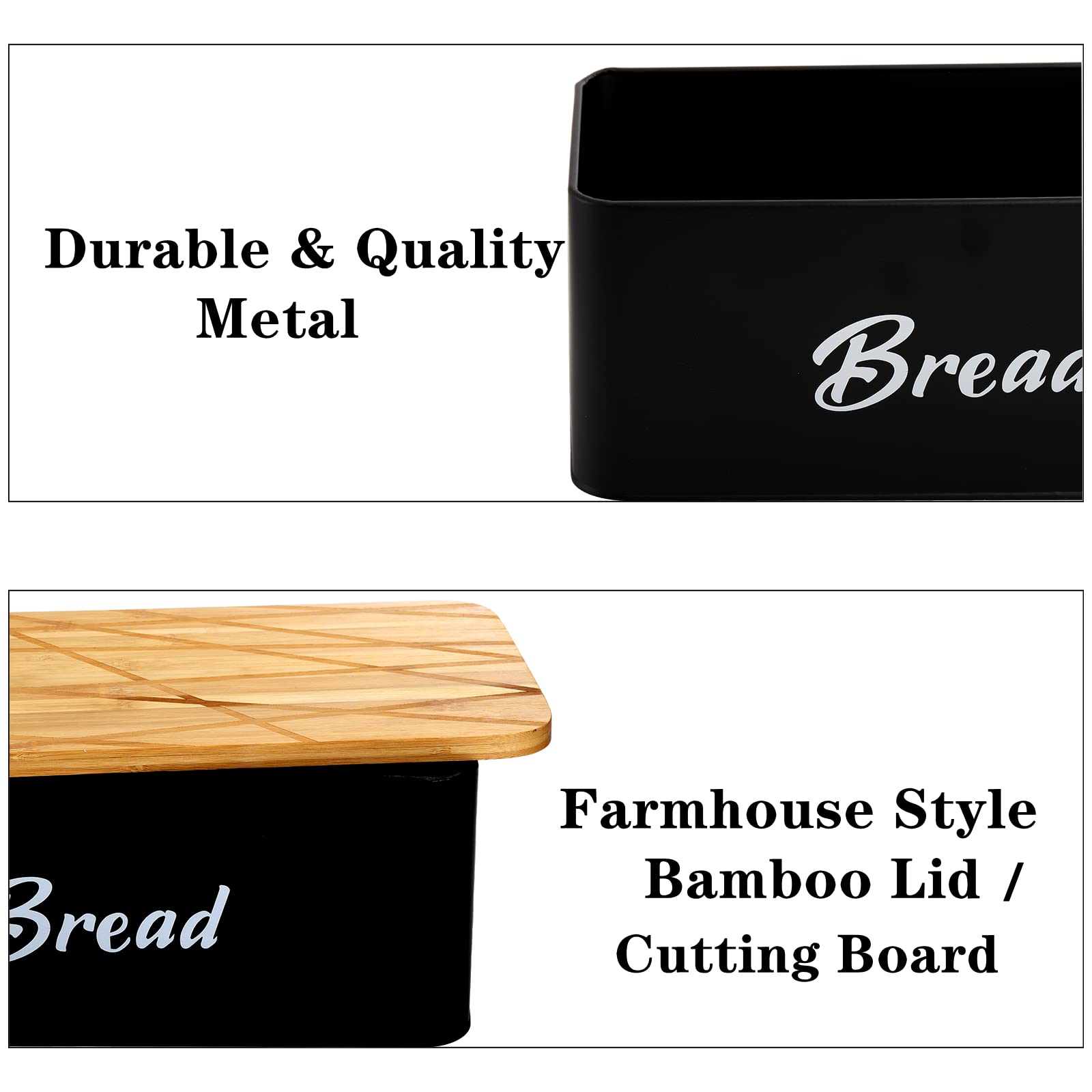 Black cross-pattern finish complements modern, rustic, and minimalist kitchens.