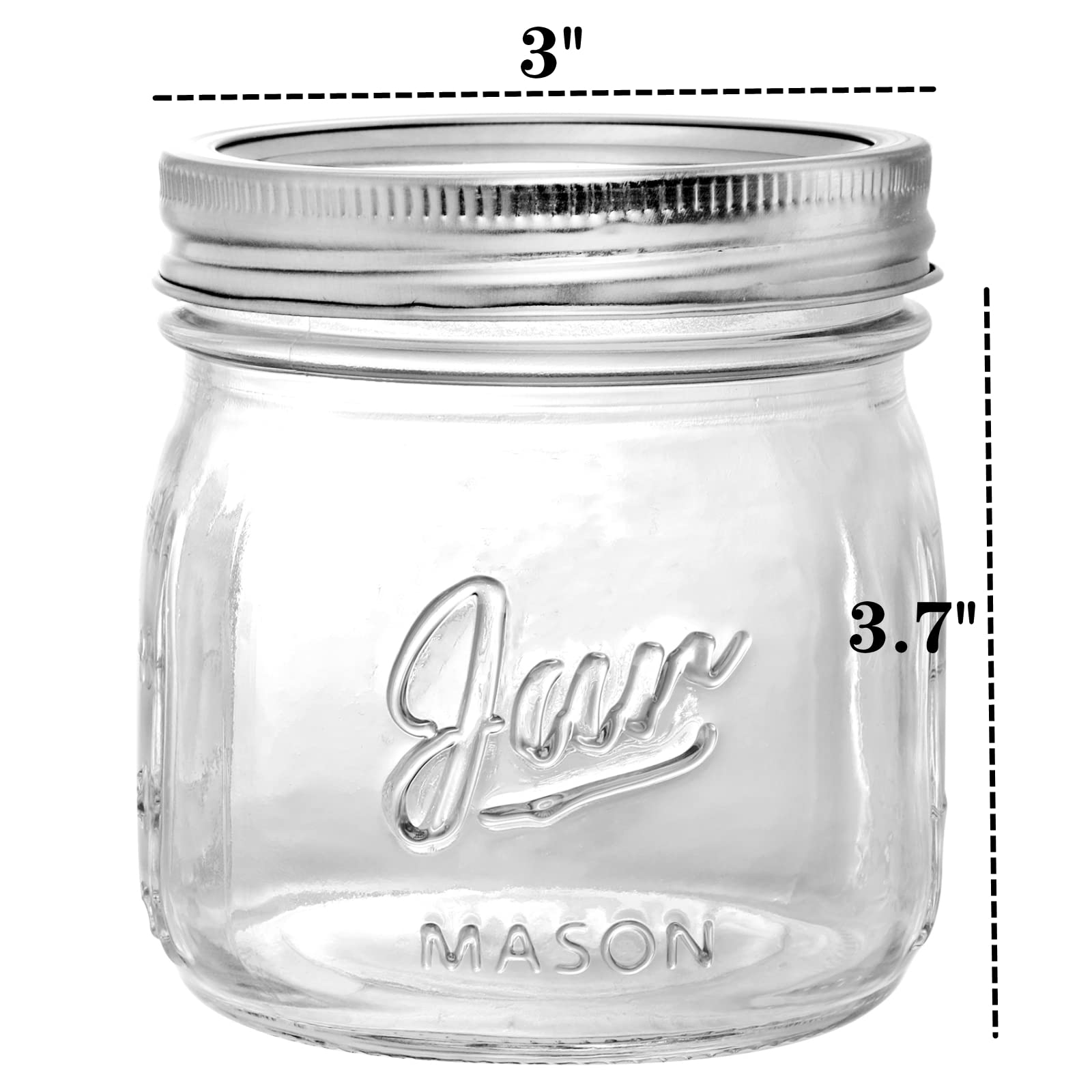 Lyellfe clear lead-free glass highlights durability and easy content visibility.