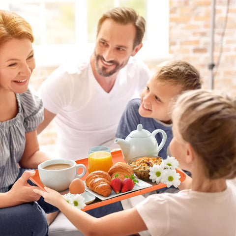 Lyellfe dishwasher-safe trays with smooth surface for quick cleanup.