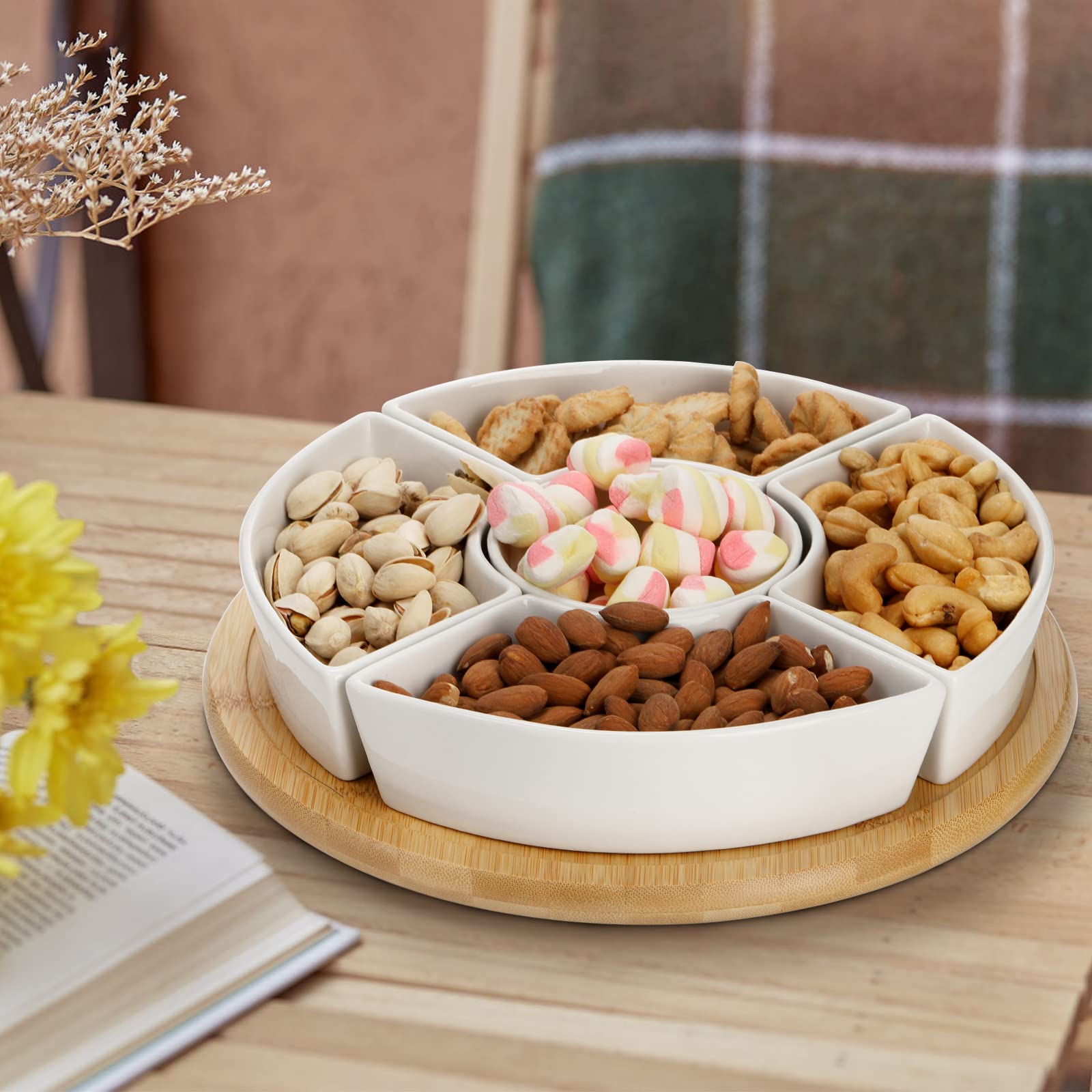 Lyellfe party-platter setup enhances table appeal for celebrations.