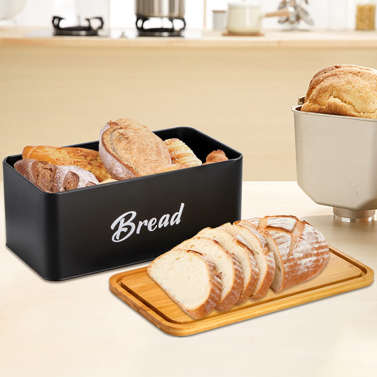 Fits a loaf, pastries, donuts, or chips easily.