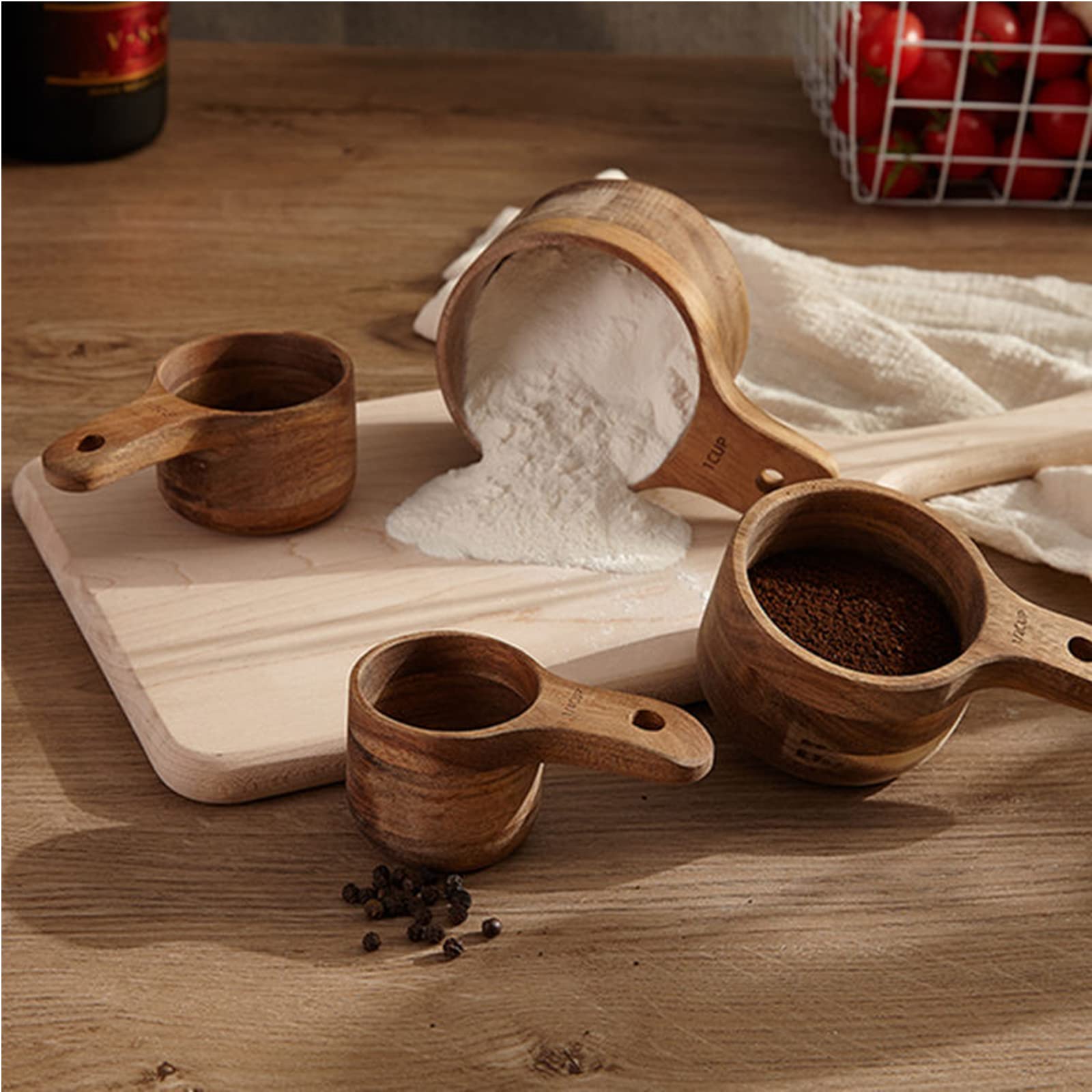 Lyellfe multi-use cups work for liquids, powders, and seasonings.