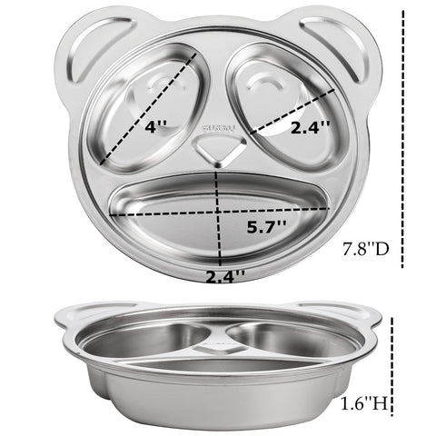 Lyellfe panda divided plate stack showing compact storage