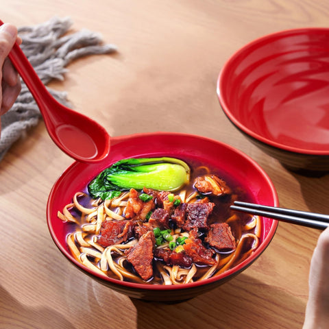 Lyellfe ramen bowl 33oz capacity for generous servings.