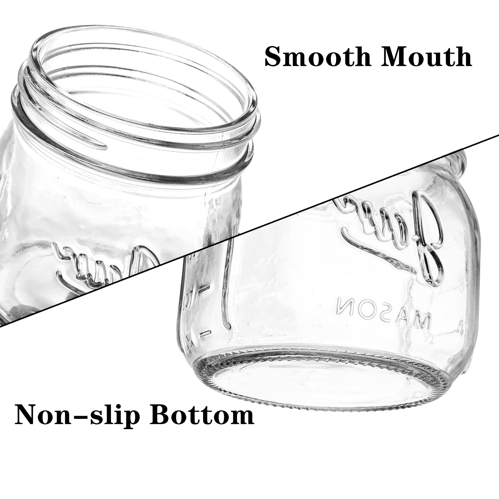 Lyellfe transparent body jars show contents at a glance and reduce refills.