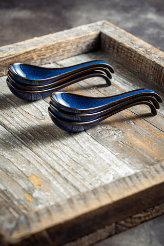 LYEOBOH congee soup spoon ceramic for smooth scooping.