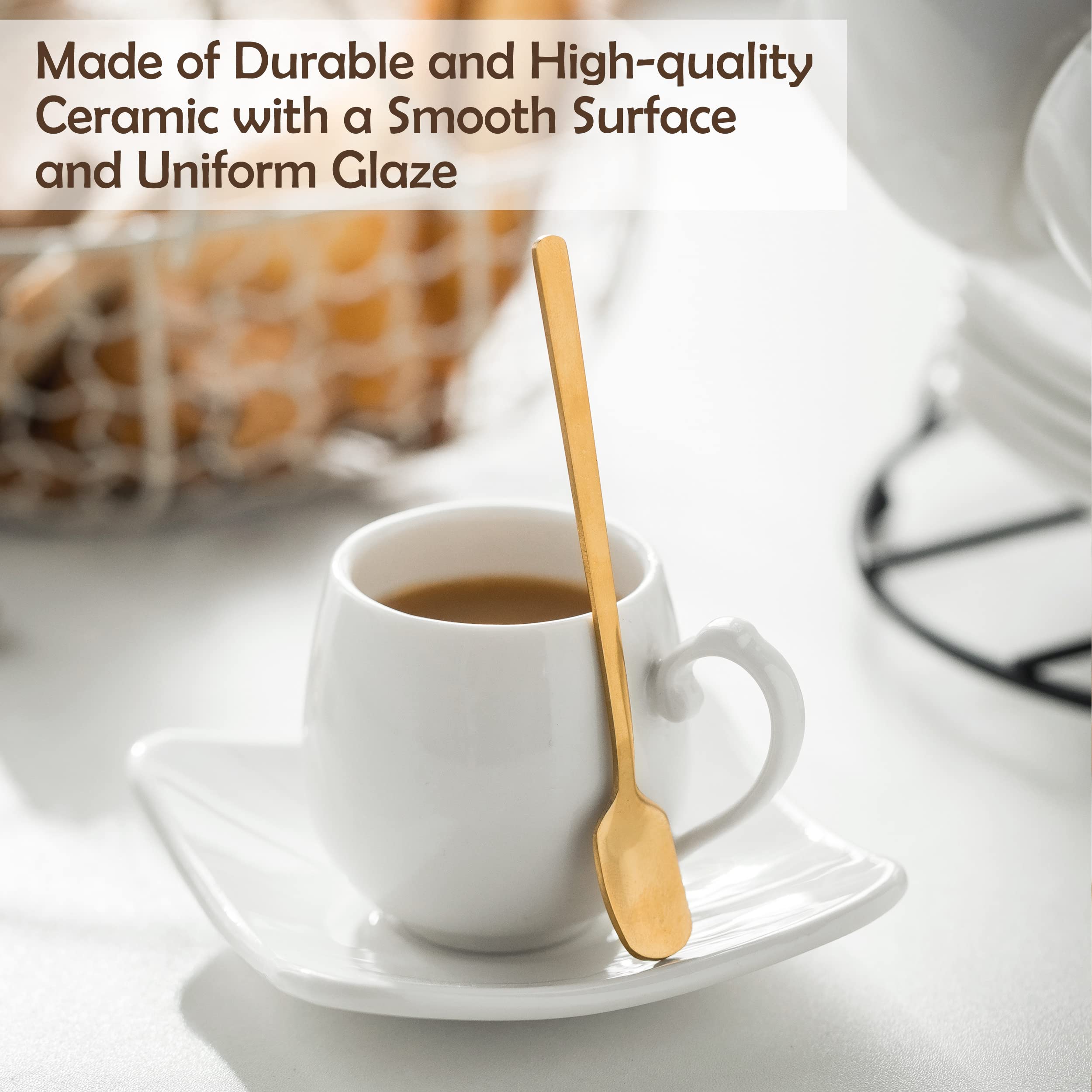 LYEOBOH stylish espresso set arranged on a dining surface for daily use.