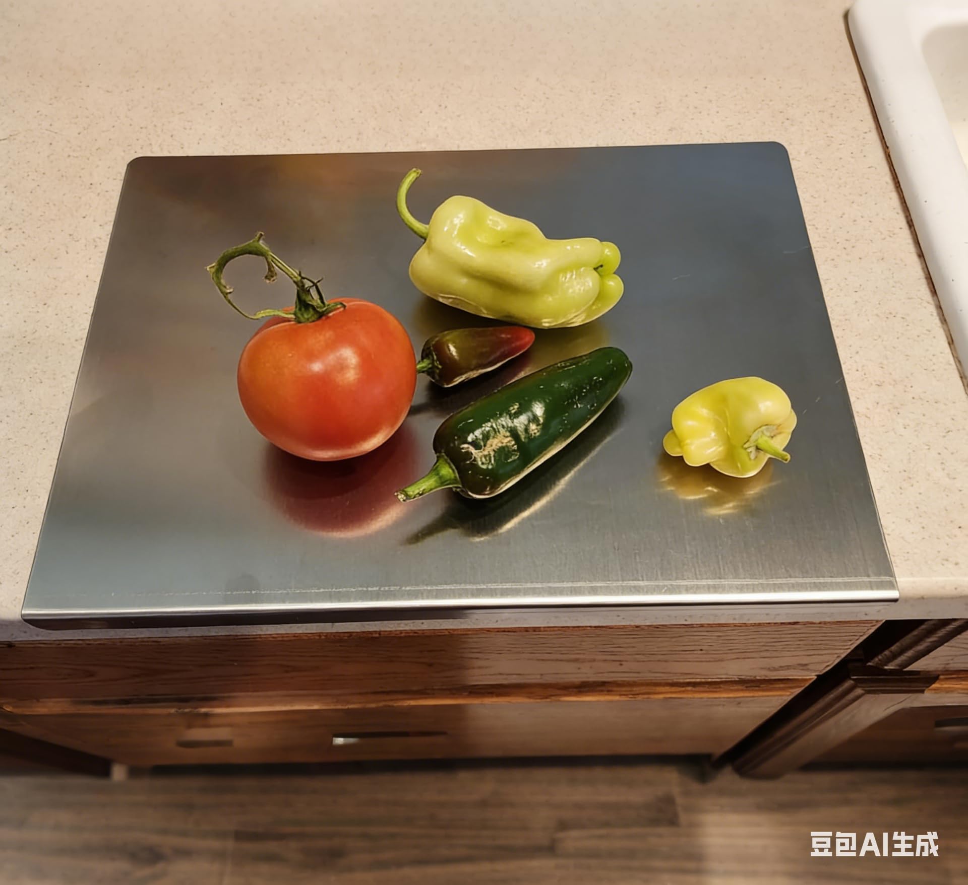 LYHLYA large cutting board fits compact storage under counters.