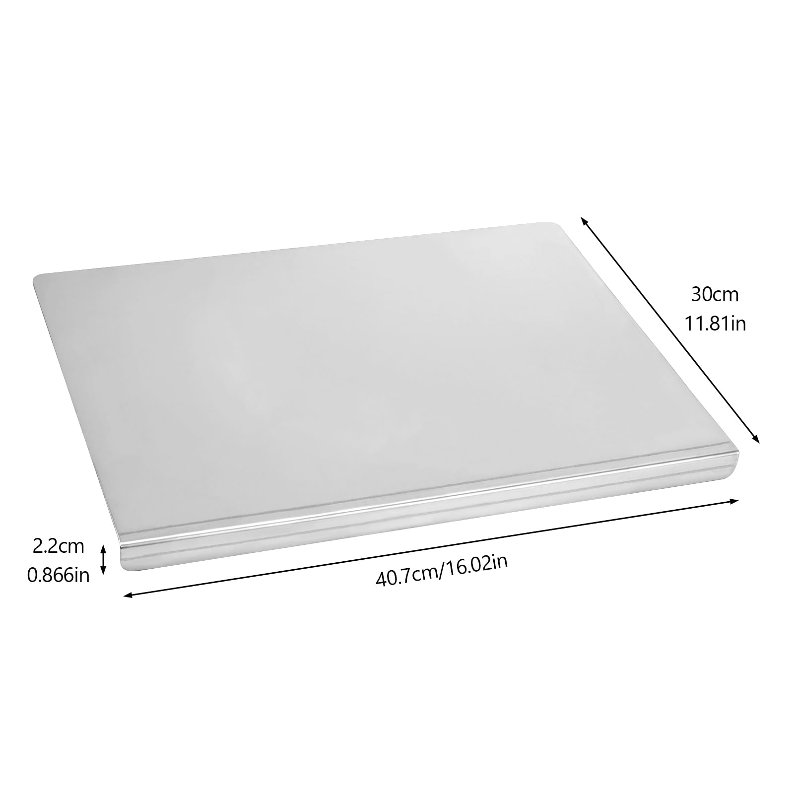 LYHLYA cutting board large top view showing expansive surface for chopping veggies.