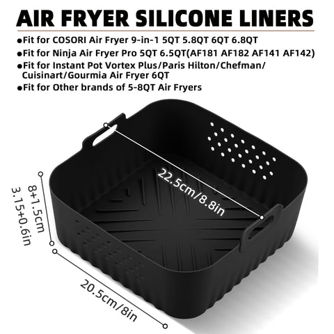 LYHOLKEER dual-side perforation design silicone liner—improves heat circulation for even browning.