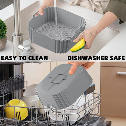 Heat resistant up to 450°F protects baskets during high-heat cooking with LYHOLKEER liner.