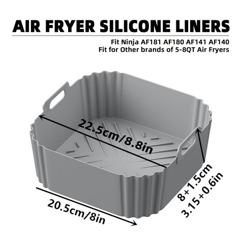 LYHOLKEER 8.8-inch liner fits Cosori for easier roasting and non-stick results.