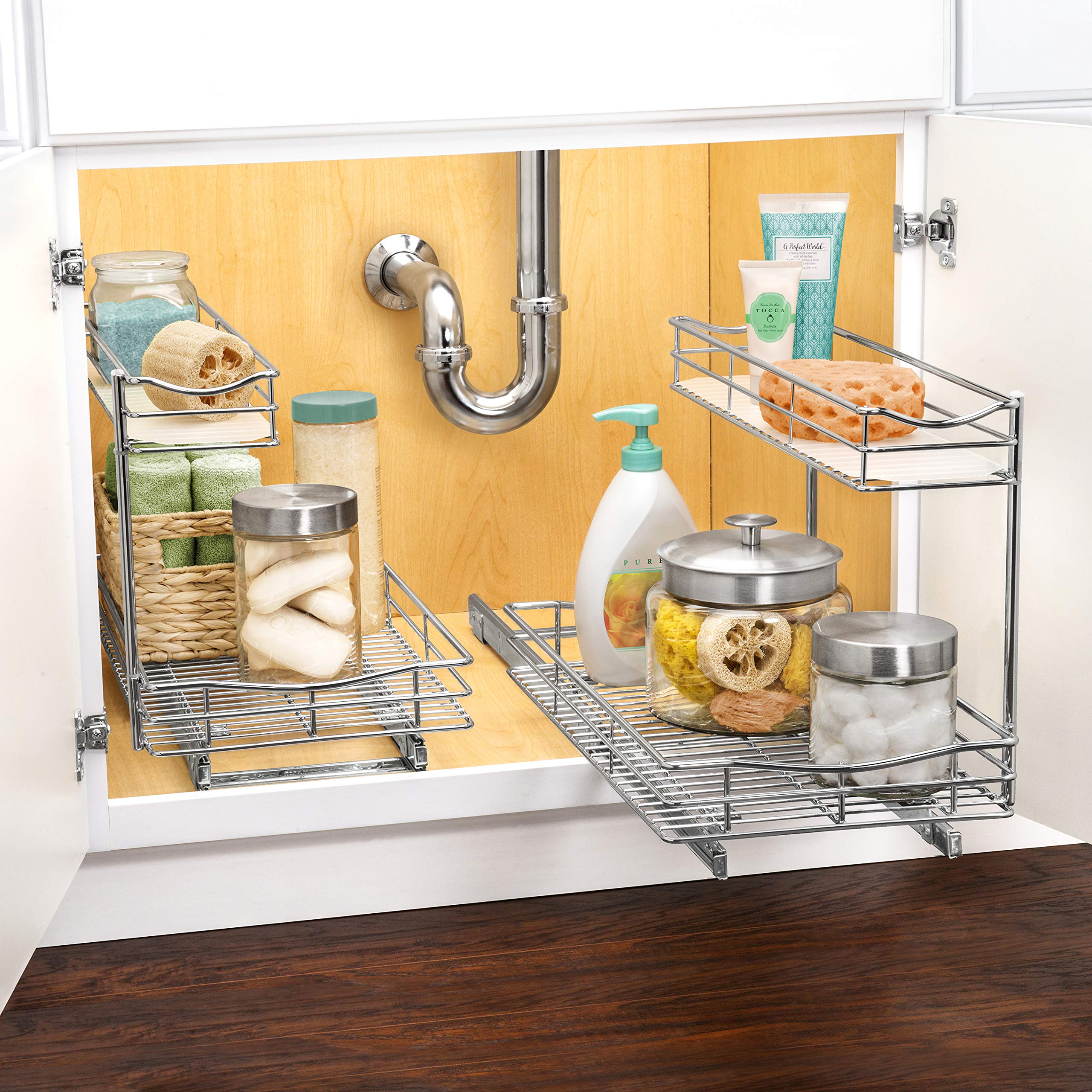 LYNK PROFESSIONAL heavy-duty construction supporting tall cleaning supplies.