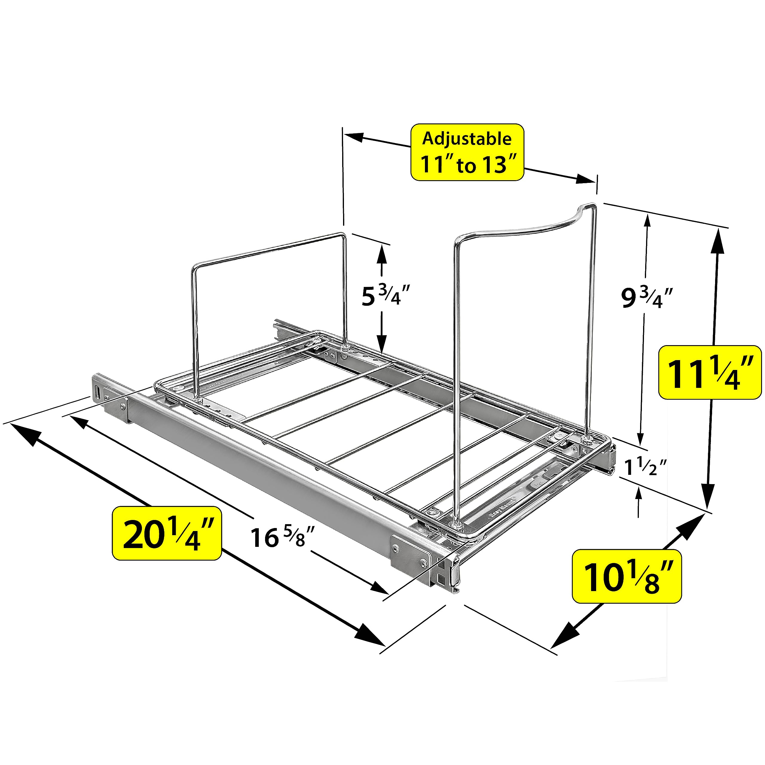 LYNK PROFESSIONAL kitchen cabinet organization image shows flexible container compatibility.