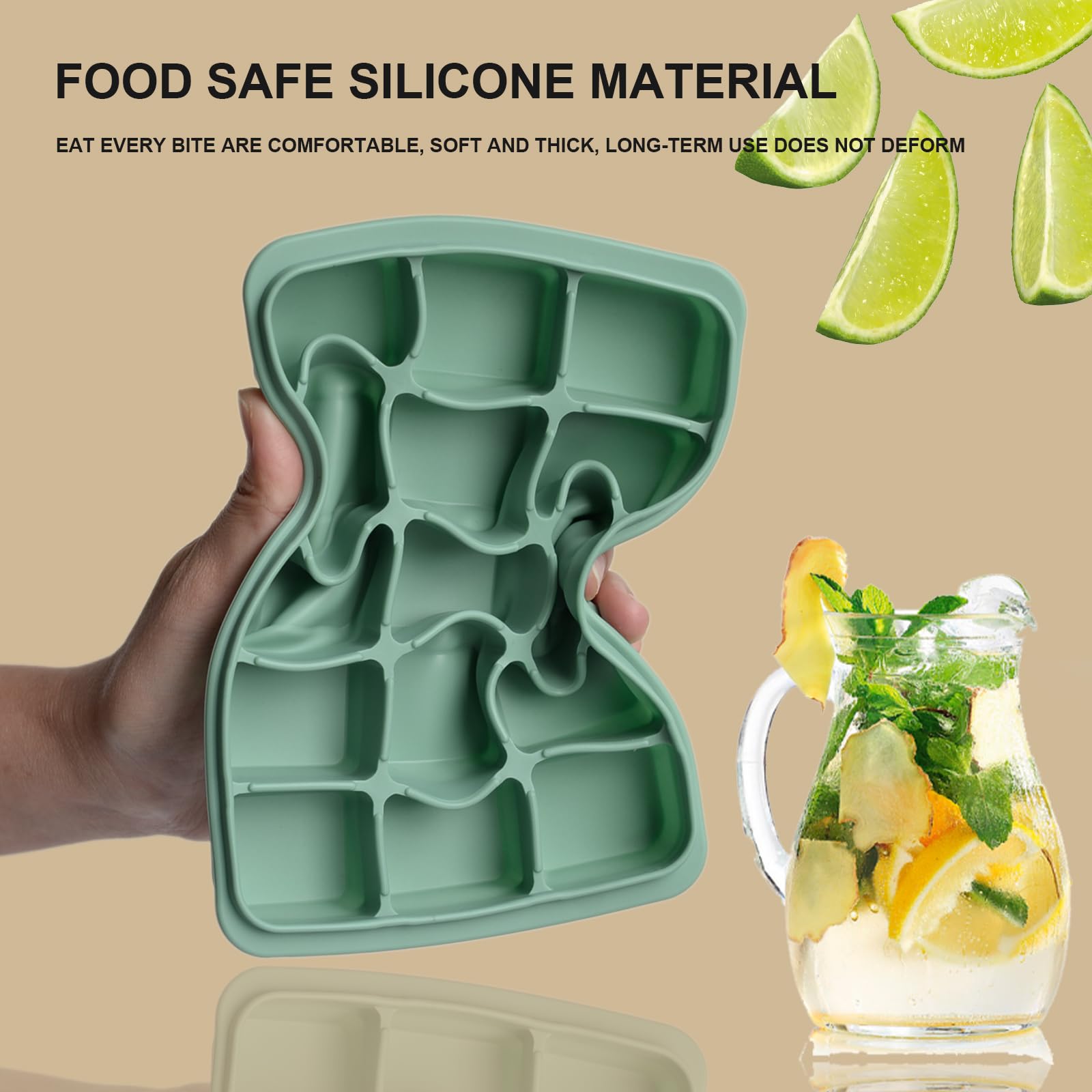 LYQOQYL 45-cube capacity lets you freeze beverages, baby food, and more.