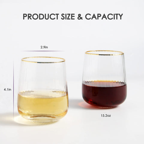 Hand-blown Lysenn glass emphasizes clarity and durability for everyday use.