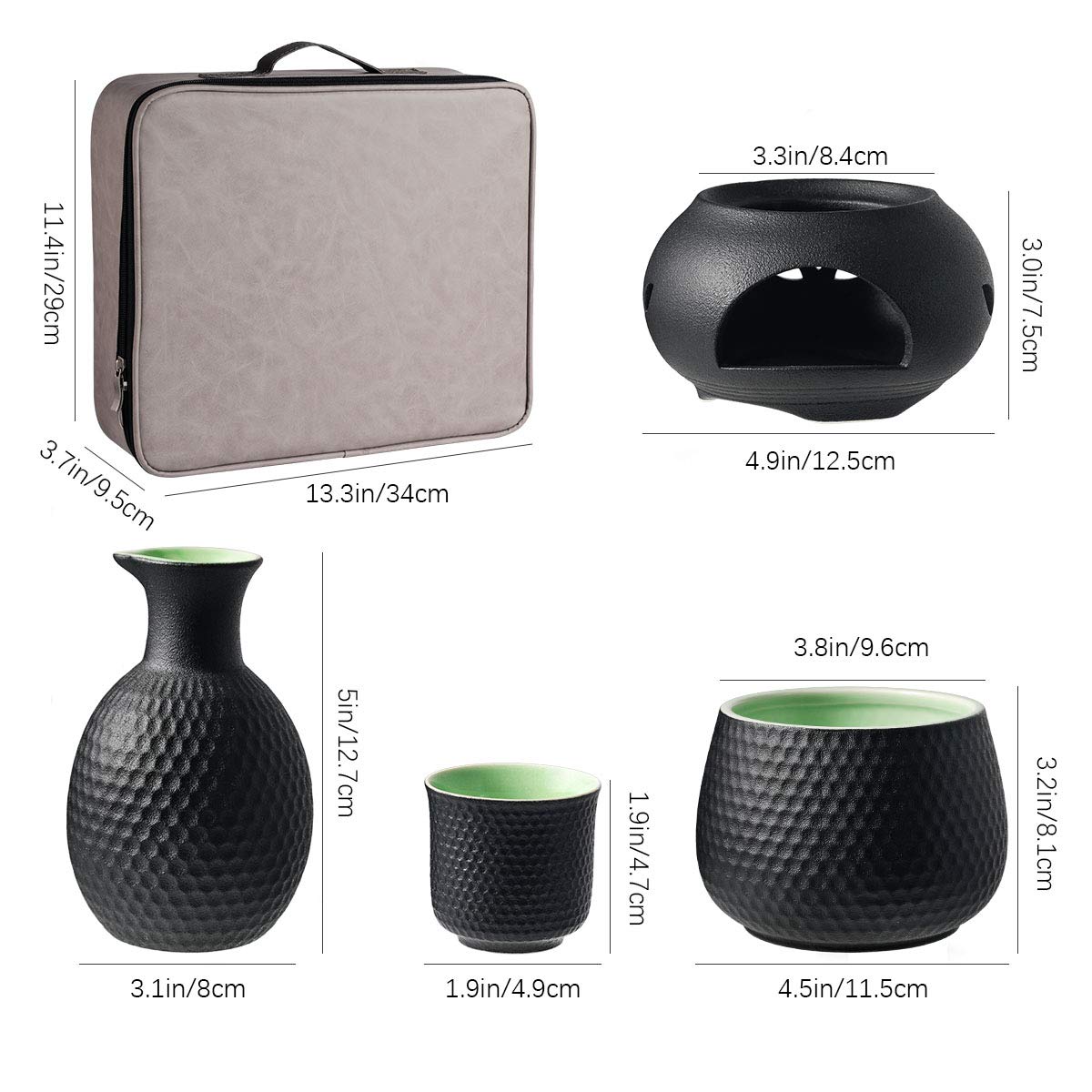 Lyty ceramic stove provides controlled warmth for the set