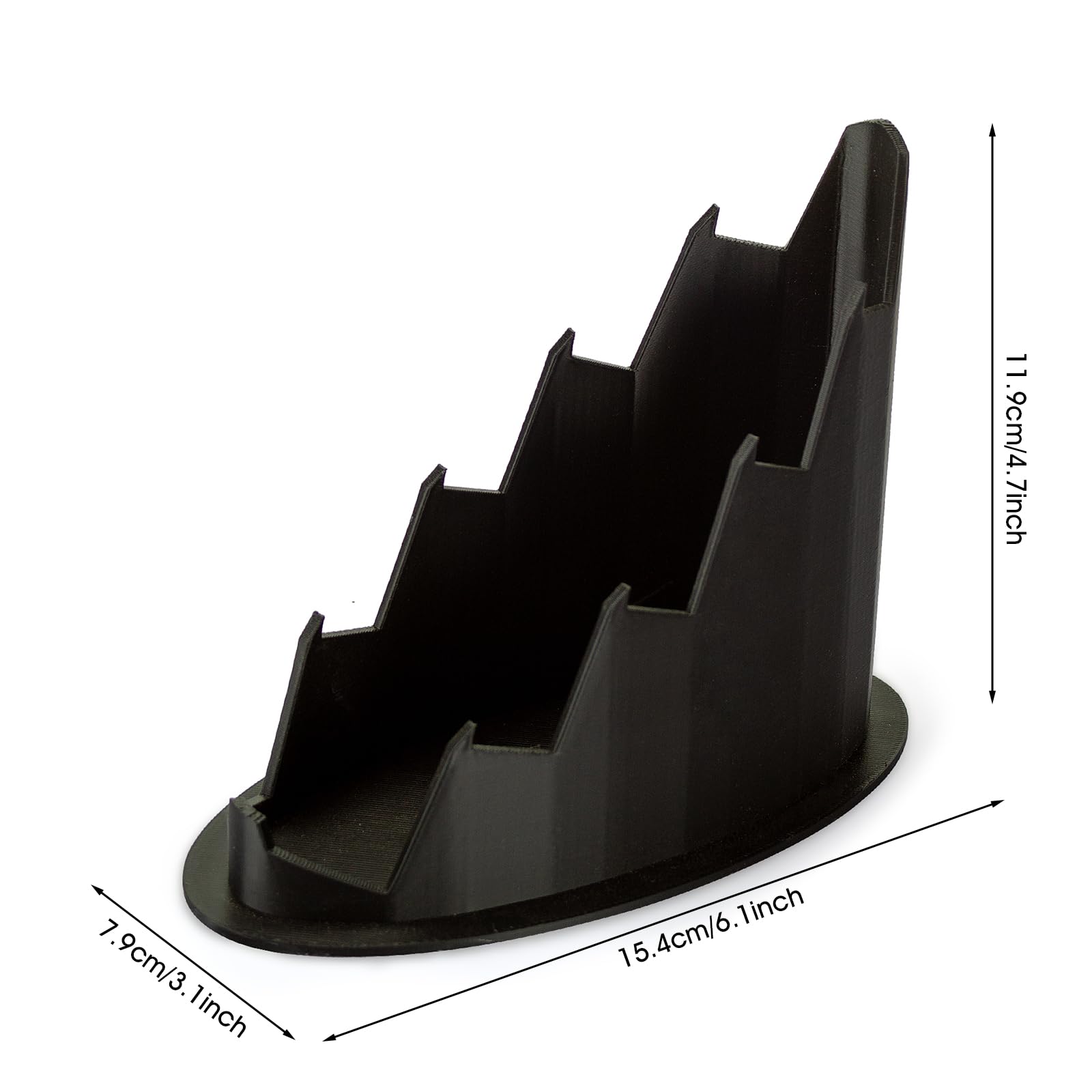 LyunZiS knife display stand on desktop setup keeps blades accessible.