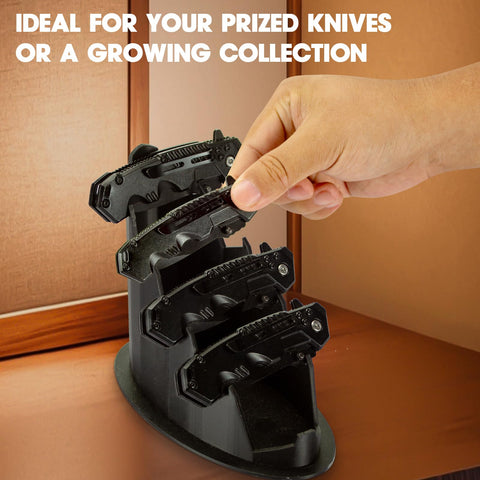 LyunZiS knife display stand crafted from durable material for daily use.