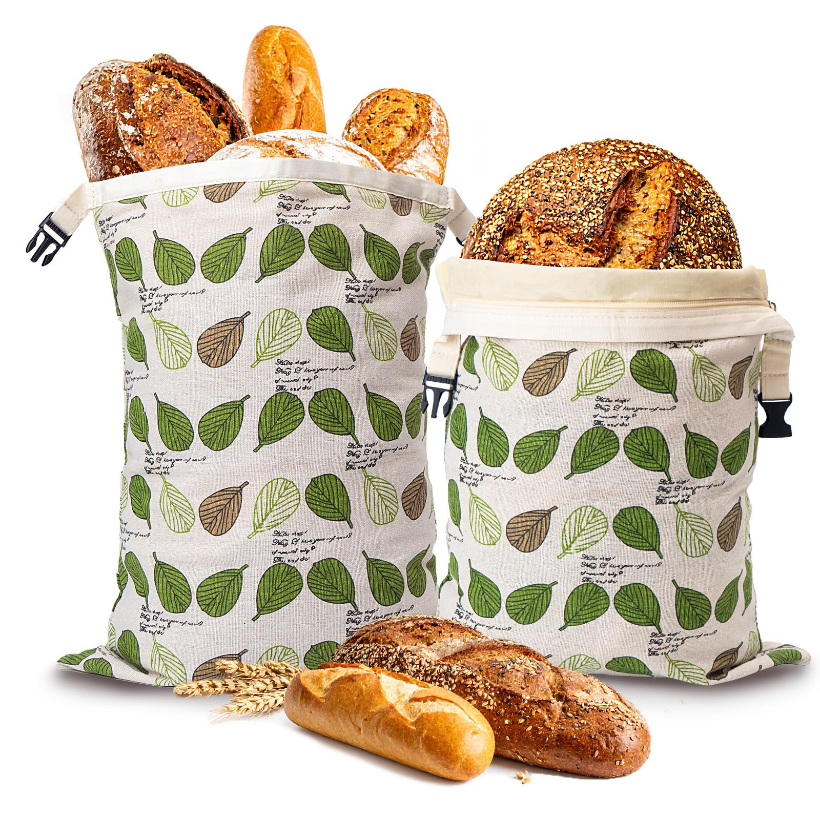 Lyvhoris beeswax bread bag with 13x17 size keeps sourdough fresh on the counter.
