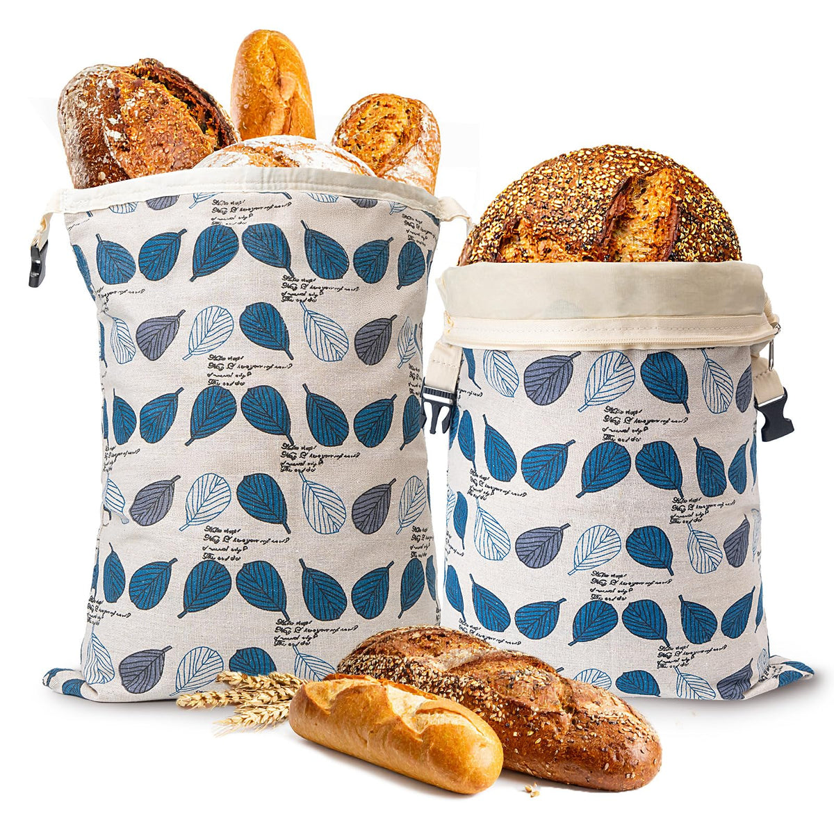 Lyvhoris beeswax bread bag exterior shows durable cotton for everyday freshness