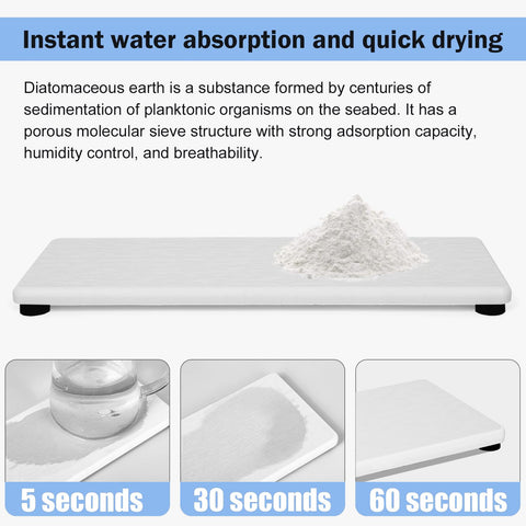 Lyxel stone drying tray in bathroom-counter-use helps keep the vanity dry and organized.