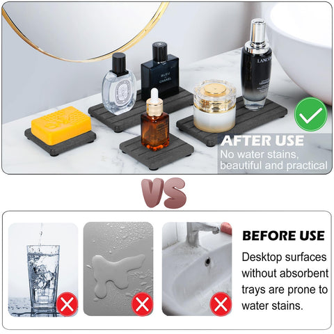 Lyxel Fast Dry Diatomite Stones Tray accelerates drying of sponges and small containers.