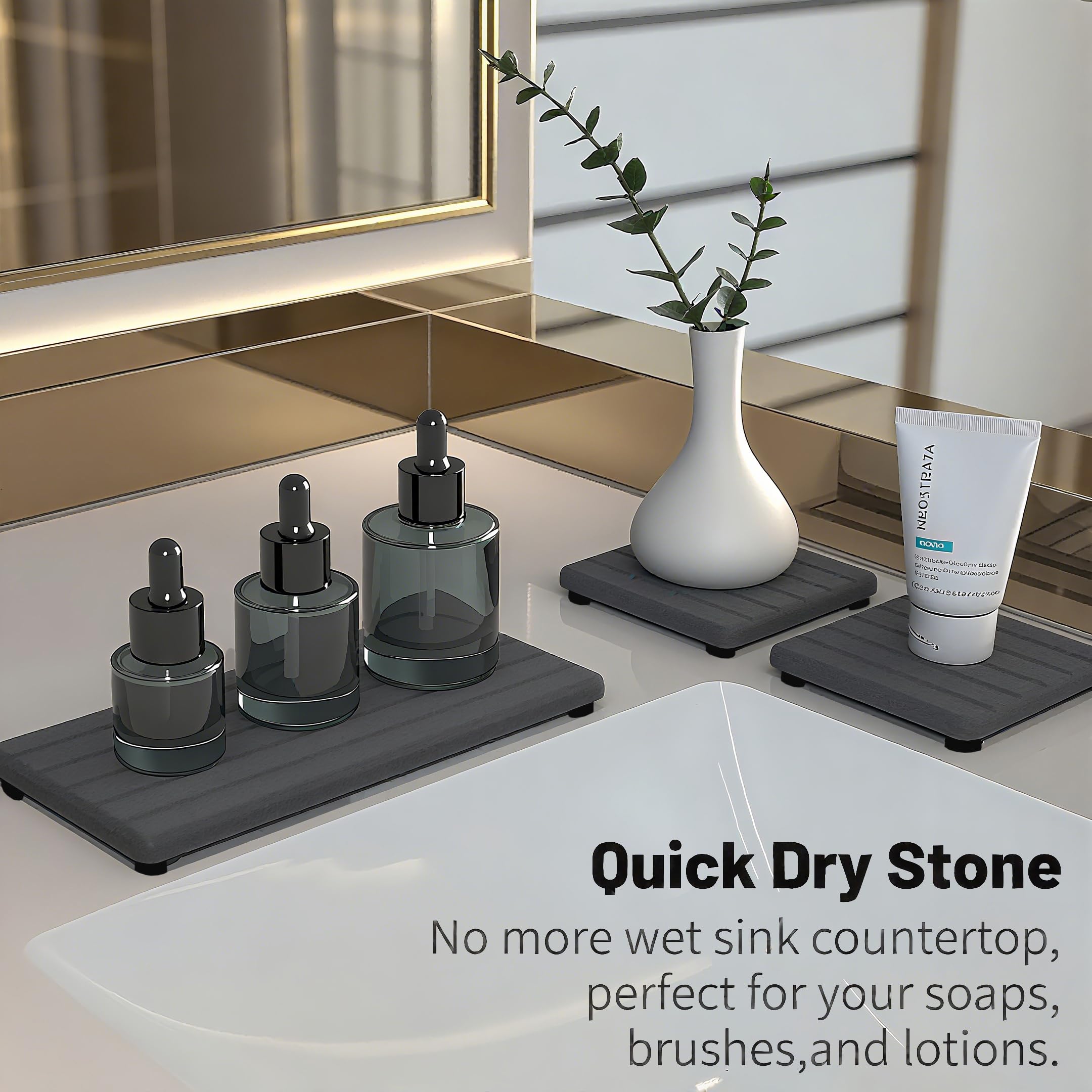 Lyxel Three-Piece Pack provides versatile sizes for different sinks and setups.