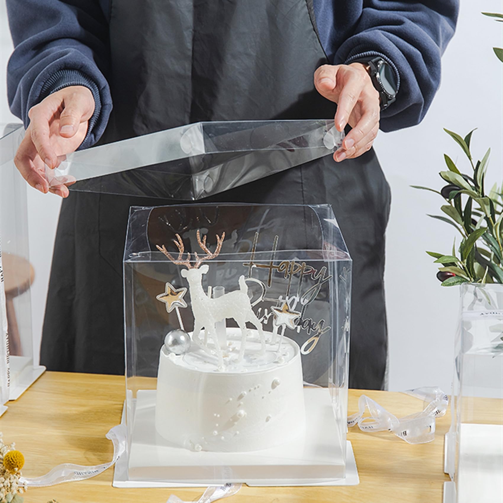 LyyGuanYoo 2-layer and single-layer cake compatible for varied desserts.