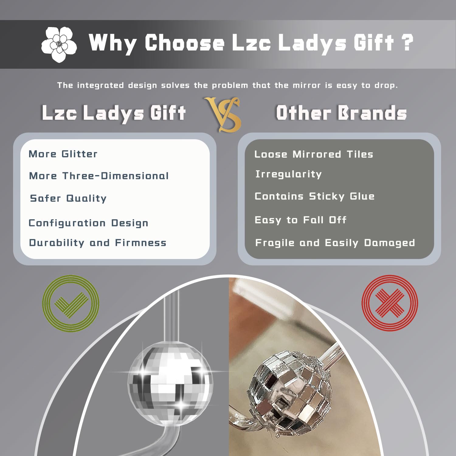LZC LADYS GIFT reusable straw, durable for repeated party use.