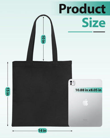 Lzerking HTV blank canvas tote, ideal for personalized designs and gifts.