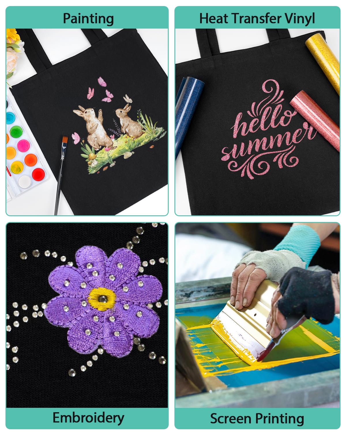 Lzerking screen-print tote blank, perfect for DIY custom tote bags.
