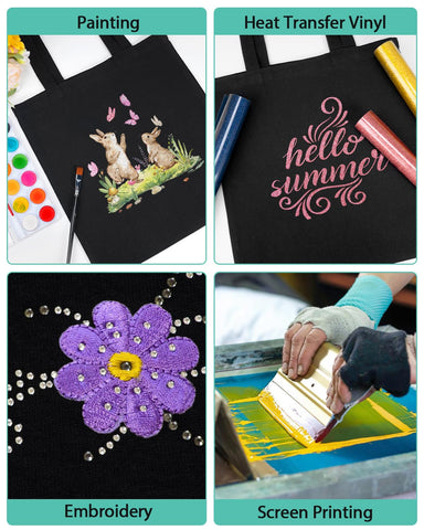 Lzerking screen-print tote blank, perfect for DIY custom tote bags.
