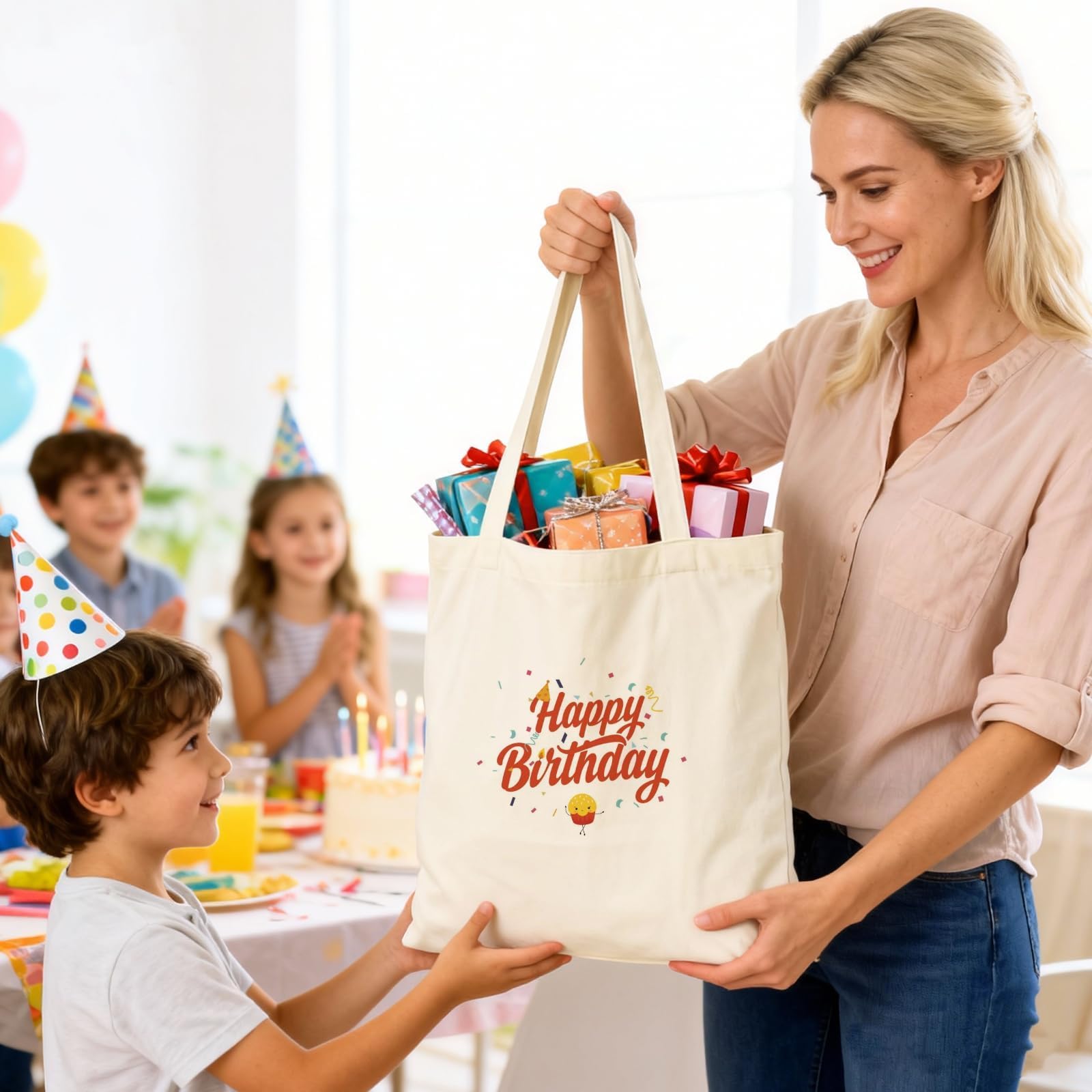 Lzerking 24-pack totes suitable for groceries, beach days, and travel.