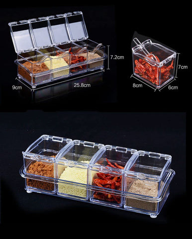 LZYLL Compact seasoning kit fits neatly on counter or shelf.