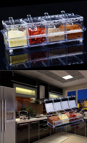 LZYLL Kitchen spice storage helps you spot favorites quickly while cooking.
