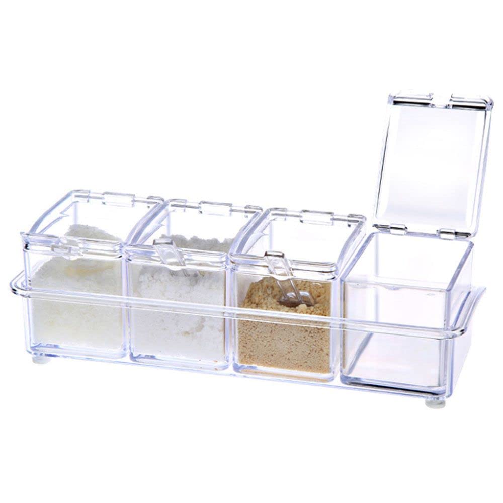 LZYLL No-gap seal spice box minimizes moisture and aroma transfer.