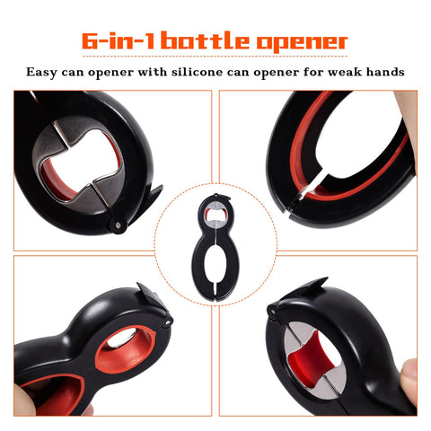 Lzzabo bottle-opener ergonomic grip enabling smooth caps.